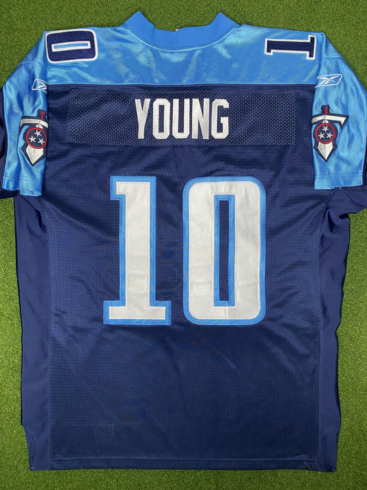 2006-2010 Tennessee Titans - Vince Young #10 - Authentic Stitched - Vintage NFL Jersey (XL)