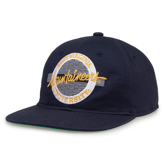 West Virginia Mountaineers Retro Circle Snapback Hat