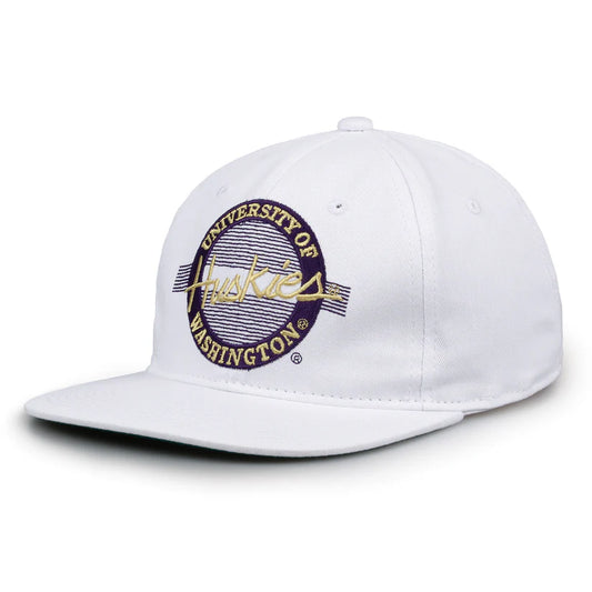 Washington Huskies Retro Circle Snapback Hat