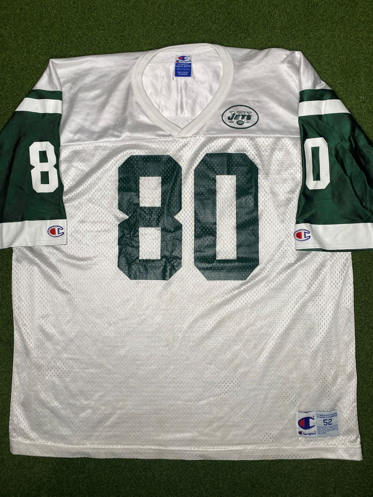 1995-2001 纽约喷气机队 - 韦恩·克雷贝特 #80 - 复古NFL球衣 (52)