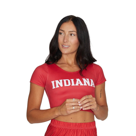 Indiana Hoosiers Crimson Babydoll Tee