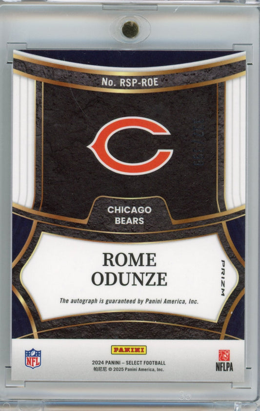 2024 Panini Select Rome Odunze #RSPROE Prizm /399 Rookie RC Football Card