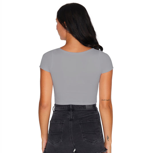 Michigan State Gray Babydoll Tee