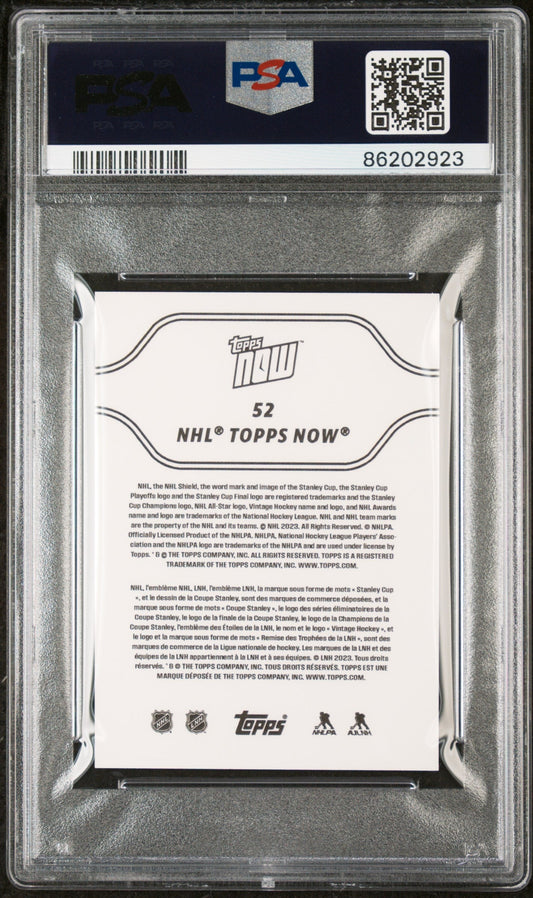 Graded 2023 Topps Now NHL Connor Bedard #52 Stickers Rookie RC Hockey Card PSA 10 Gem Mint