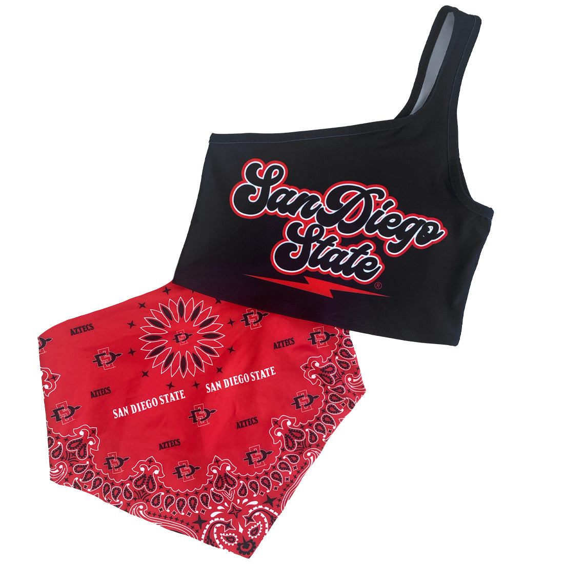 San Diego State One Shoulder Top