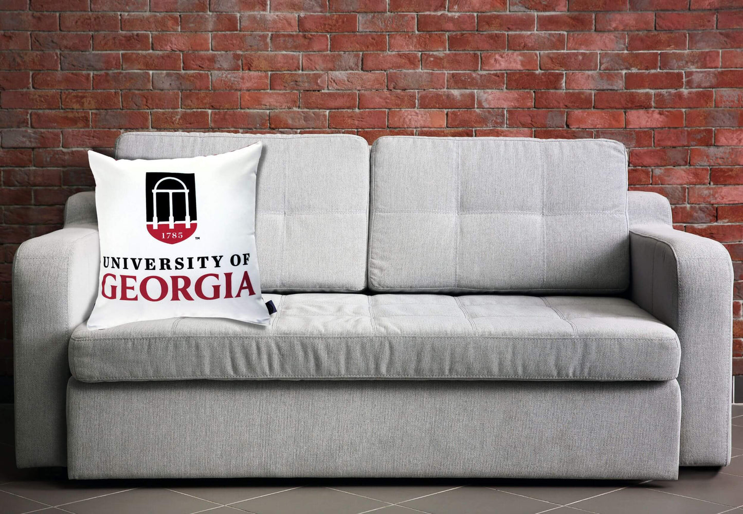 University of Georgia Arch Throw Pillow Cover