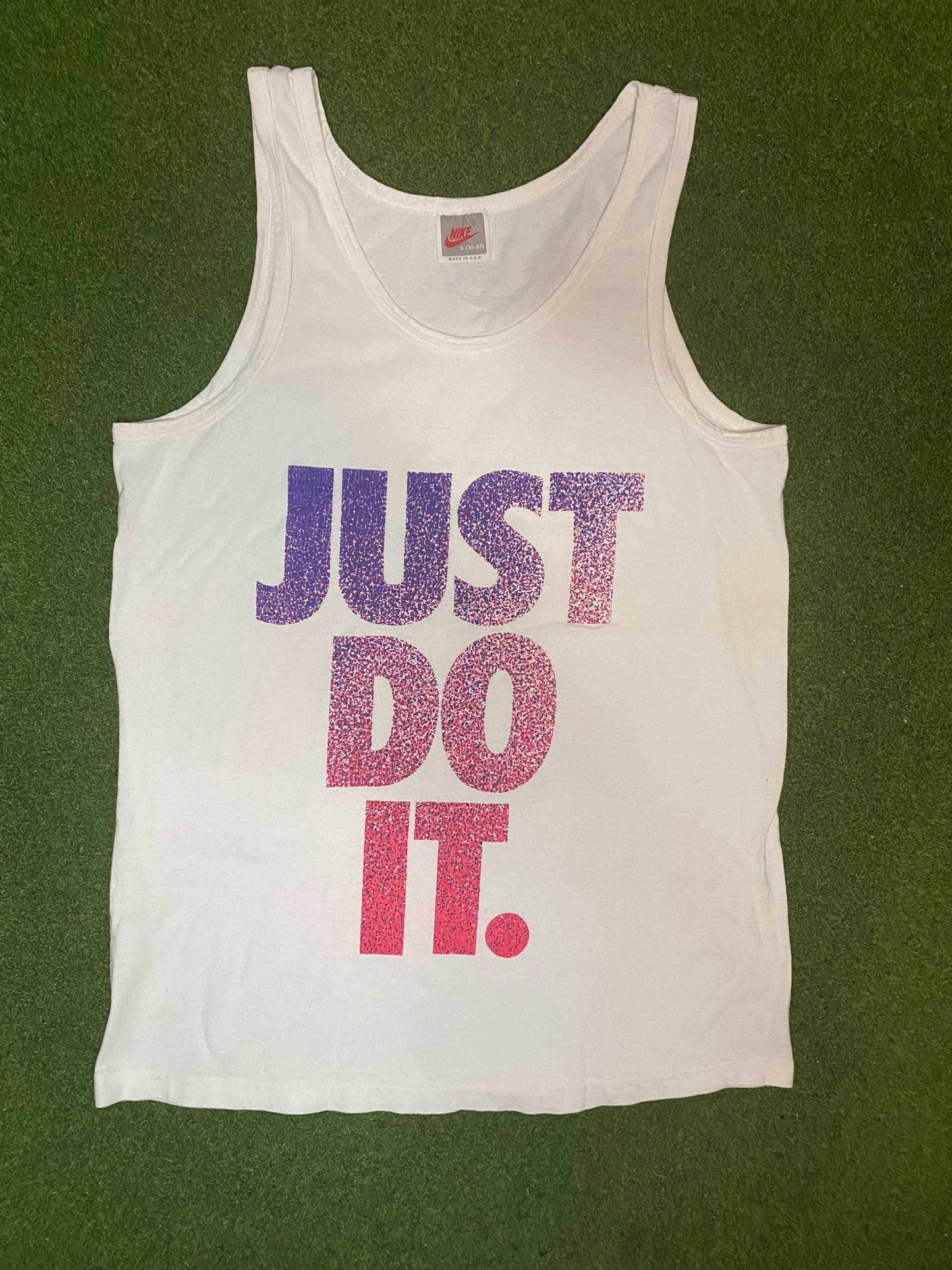1987-1994 Nike - Just Do It - Vintage Nike Tank (Small) - Gametime Vintage