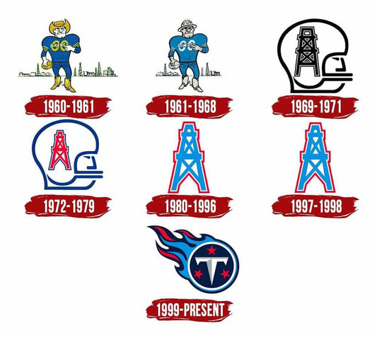 Titans Logo: Tracing the Legendary Journey through Time with Gametime Vintage