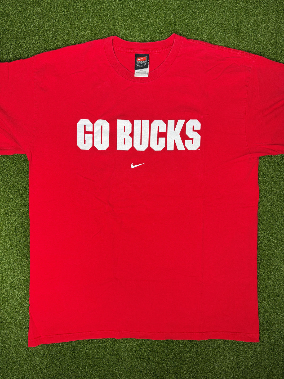 00s Ohio State Buckeyes - Double Sided - Vintage College T Shirt (Large)