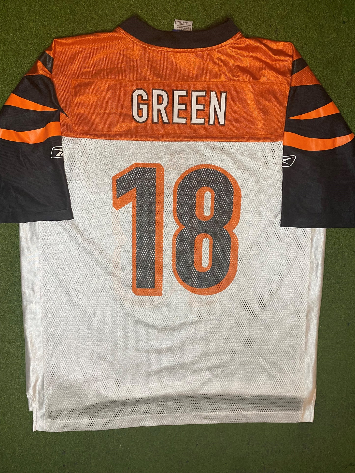 00s Cincinnati Bengals - AJ Green #18 - Reebok - Vintage NFL Jersey (Large) Gametime Vintage