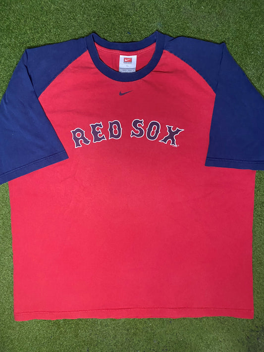 00s Boston Red Sox - Vintage MLB T Shirt (XL) - Gametime Vintage