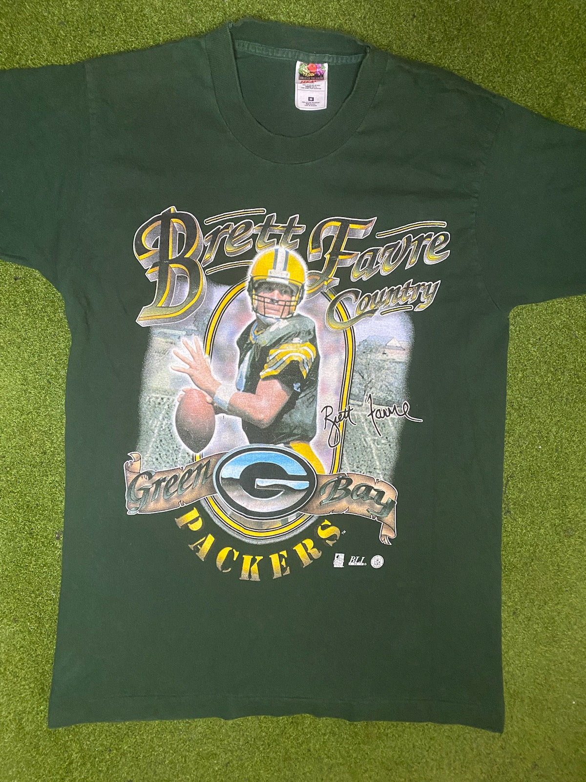 00s Green Bay Packers - Brett Favre - Vintage NFL Player T-Shirt (Medium) - Gametime Vintage