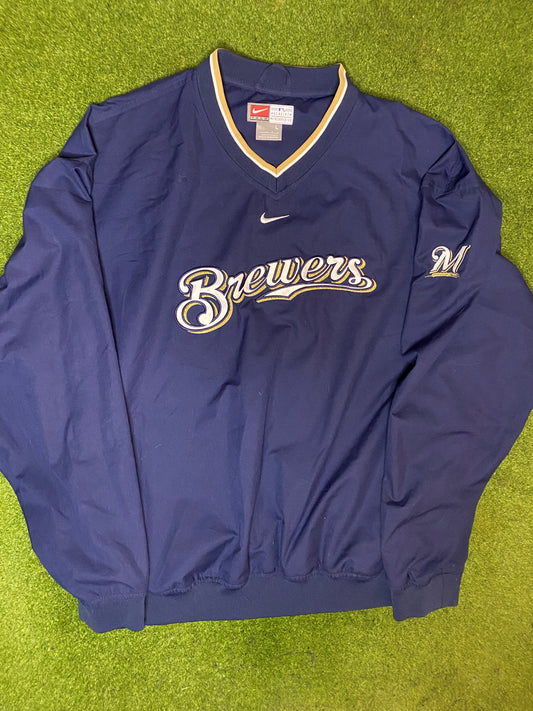 00s Milwaukee Brewers - Nike - Vintage MLB Pullover (Large) Gametime Vintage