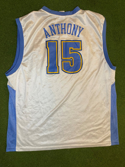 00s Denver Nuggets - Carmelo Anthony #15 - Reebok - Vintage NBA Jersey (2XL)