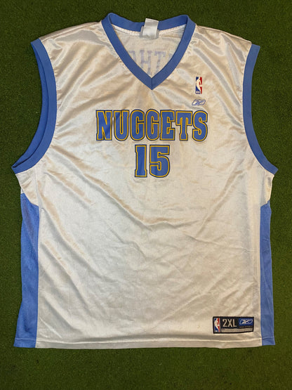 00s Denver Nuggets - Carmelo Anthony #15 - Reebok - Vintage NBA Jersey (2XL)