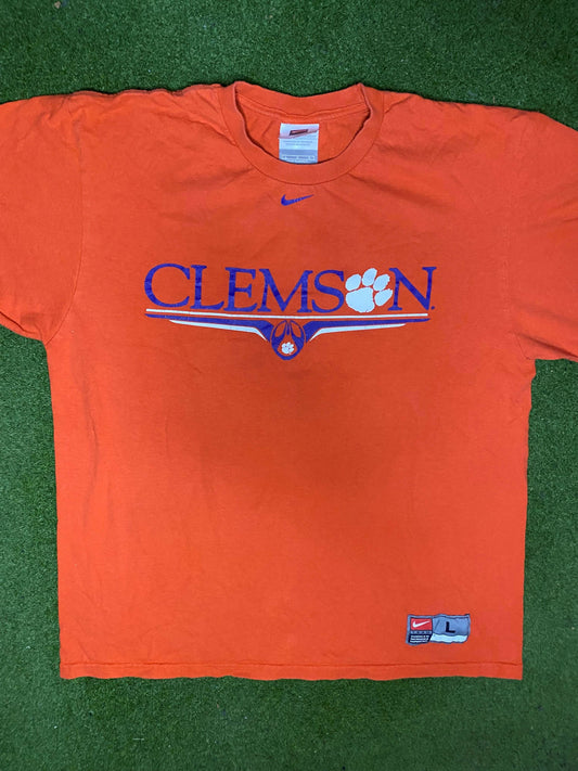 00s Clemson Tigers - Nike - Vintage College T-Shirt (Large) 