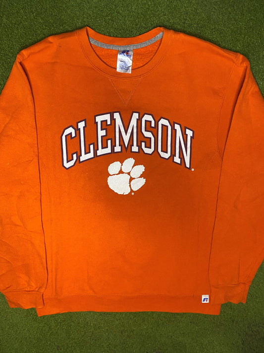 00s Clemson Tigers - Vintage College Sweatshirt (Medium) - Gametime Vintage
