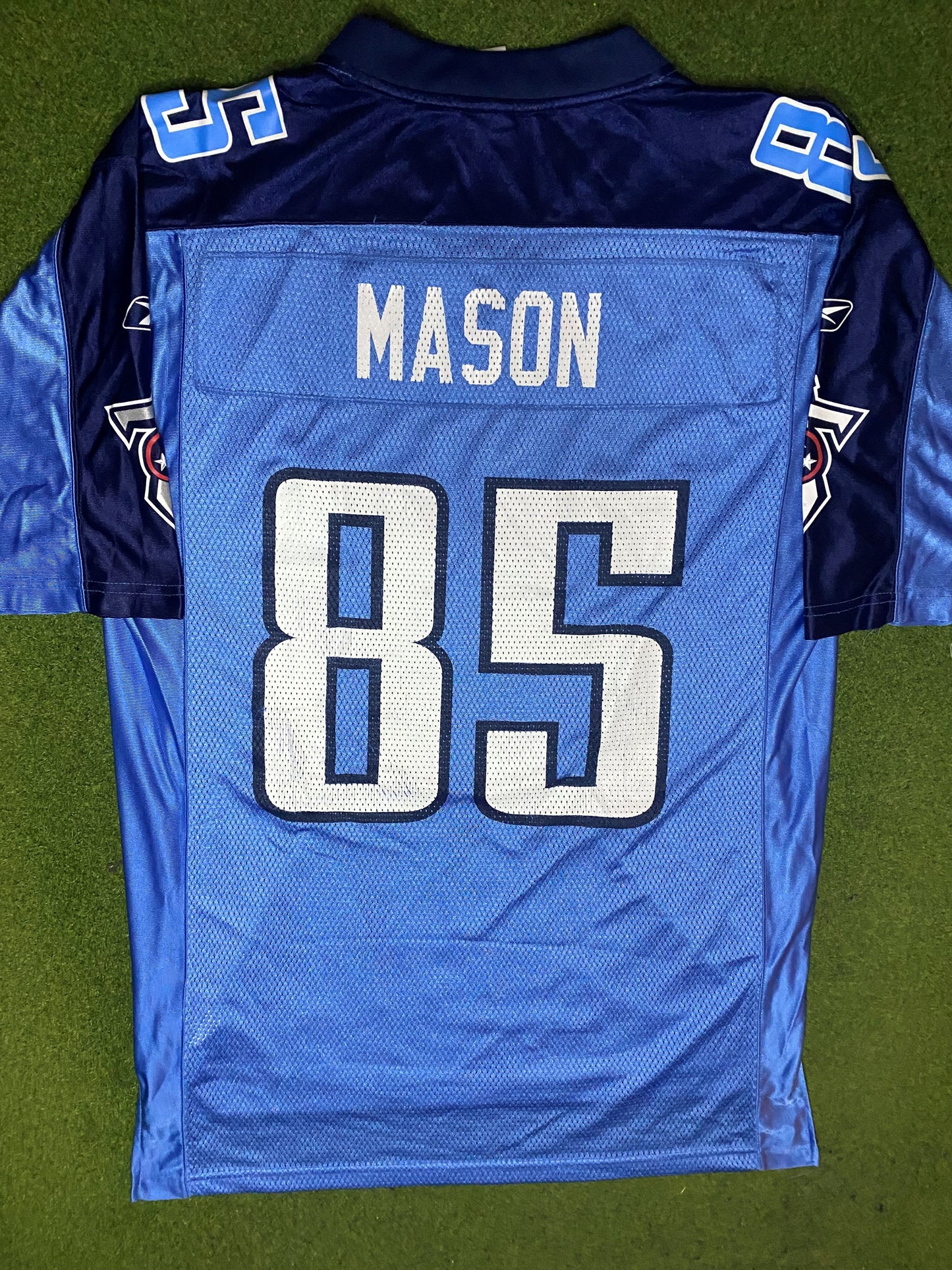 00s Tennessee Titans - Derrick Mason #85 - Reebok - Vintage NFL Jersey (Medium) Gametime Vintage