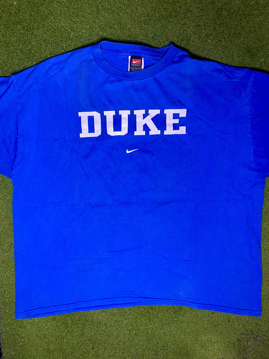 00s Duke Blue Devils - Vintage College T Shirt (2XL) - Gametime Vintage
