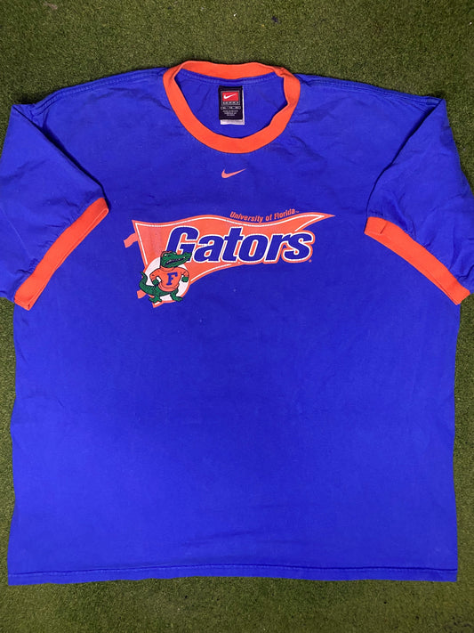 00s Florida Gators - Vintage College Ringer T Shirt (XL) - Gametime Vintage