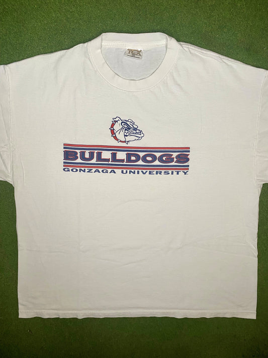 00s Gonzaga Bulldogs - Vintage College T Shirt (2XL)