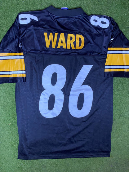 00s Pittsburgh Steelers - Hines Ward #86 - Reebok Stitched - Vintage NFL Jersey (Medium) 