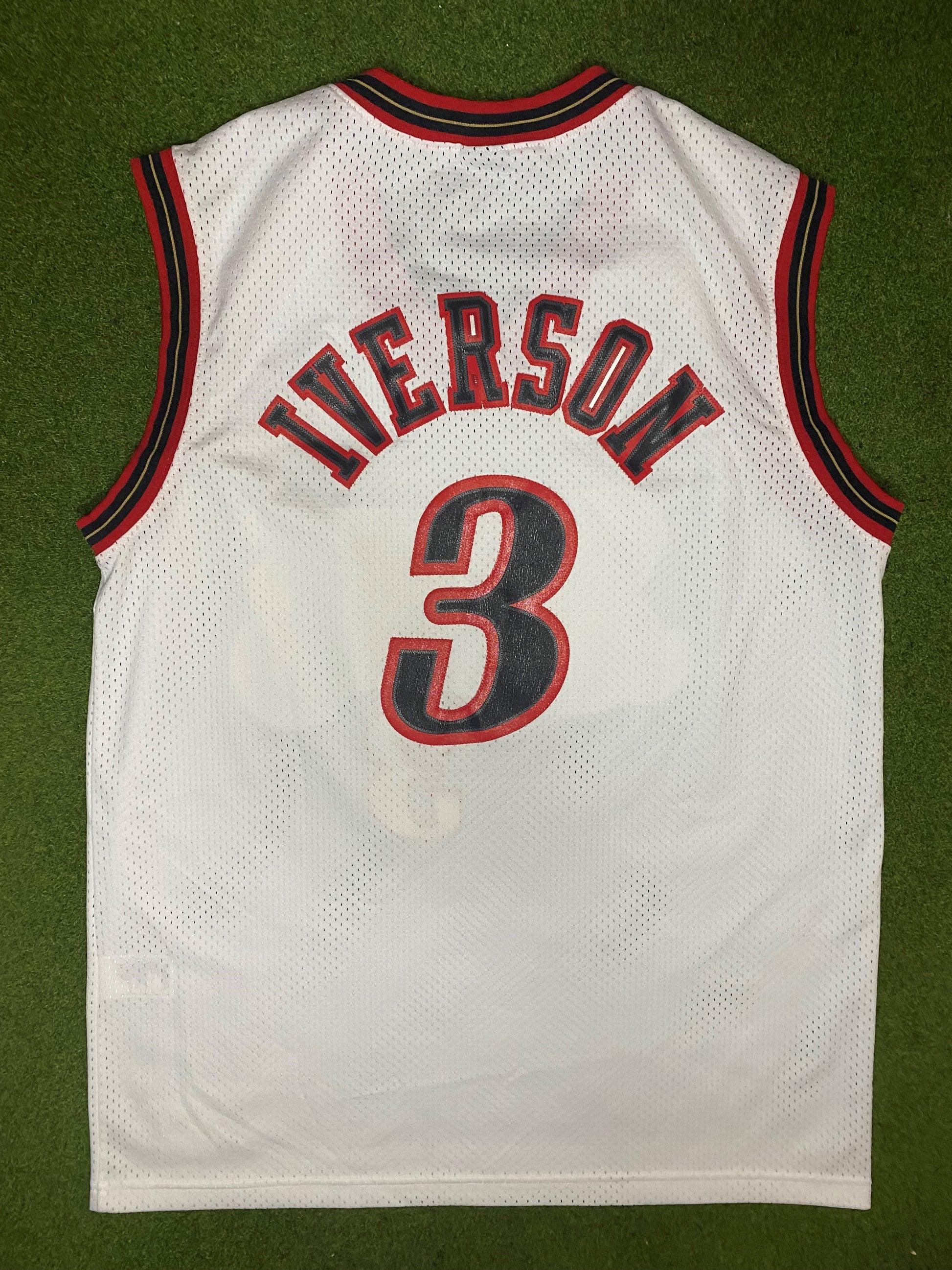 00s Philadelphia 76ers - Allen Iverson #3 - Nike - Vintage NBA Jersey (Large) 