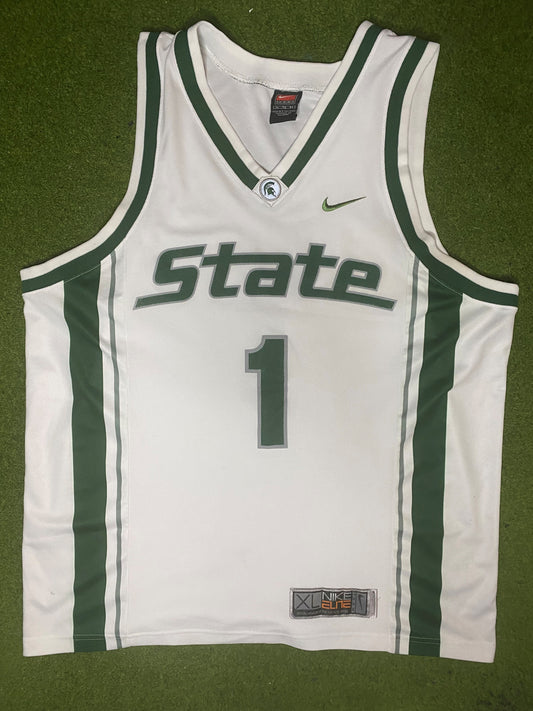 00s Michigan State Spartans - Vintage College Basketball Jersey (XL) - Gametime Vintage