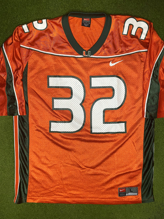 00s Miami Hurricanes - Nike - Vintage College Football Jersey (Large) - Gametime Vintage