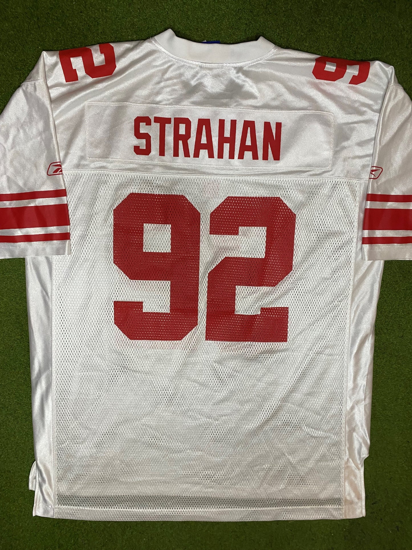 00s New York Giants - Michael Strahan #92 - Reebok - Vintage NFL Jersey (XL) Gametime Vintage