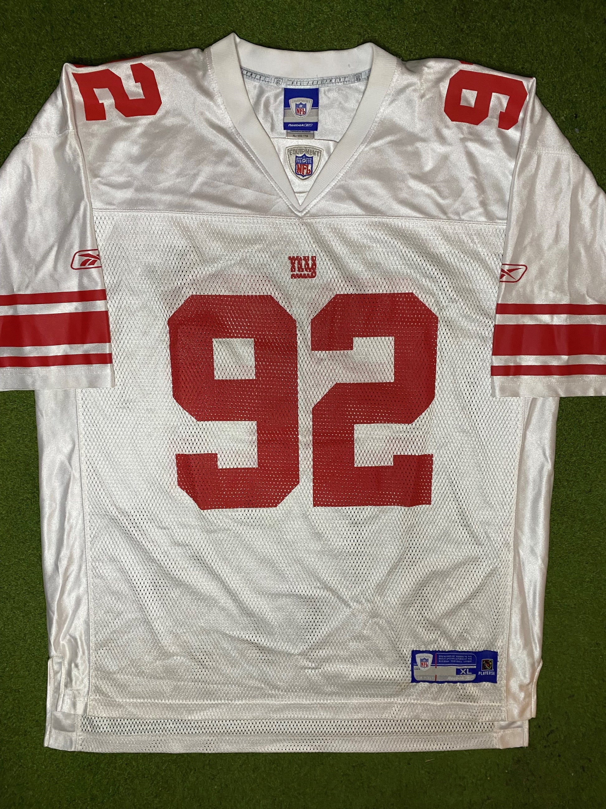 00s New York Giants - Michael Strahan #92 - Reebok - Vintage NFL Jersey (XL)