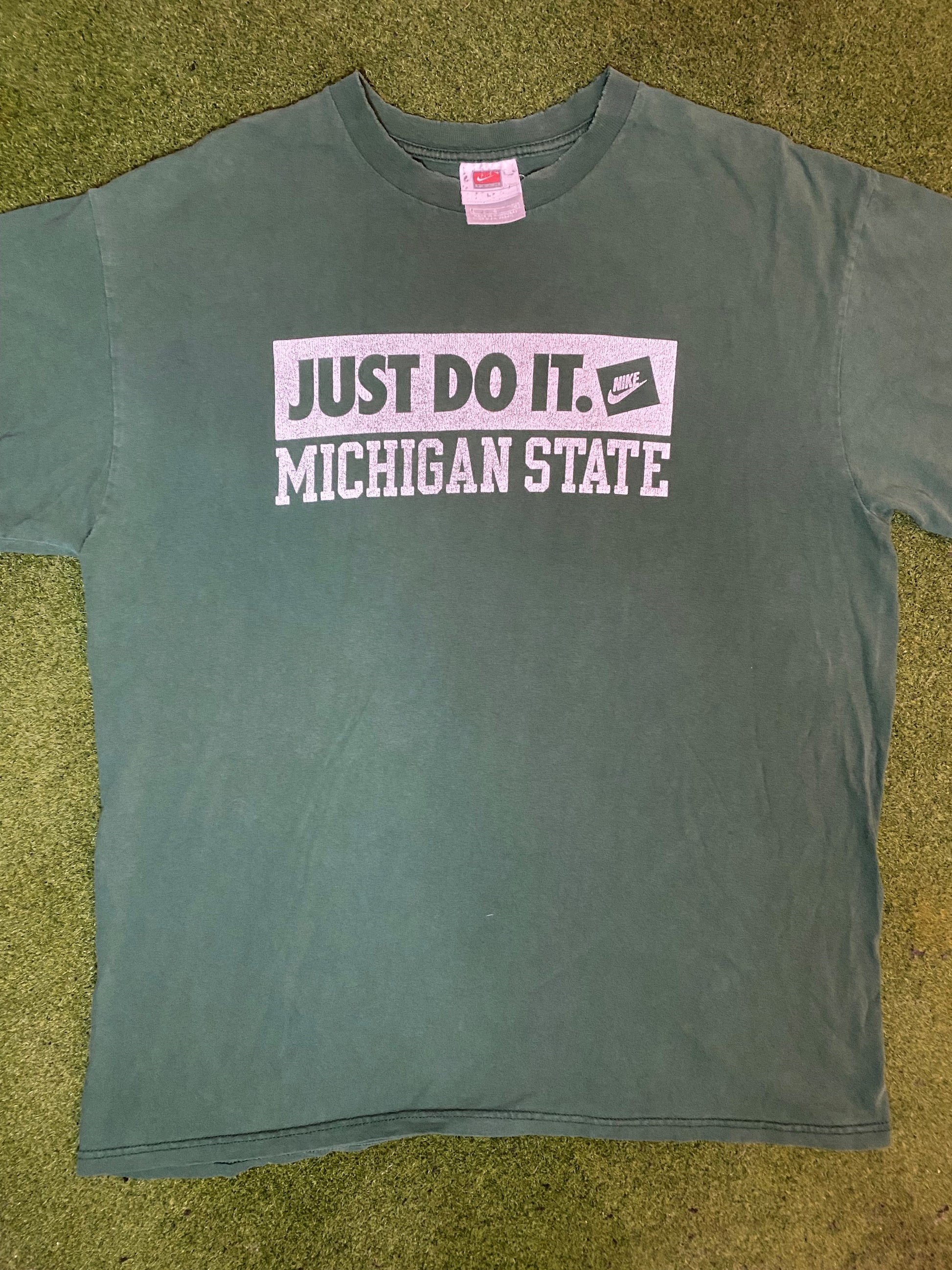 00s Michigan State Spartans - Nike - Vintage College T-Shirt (Large) 