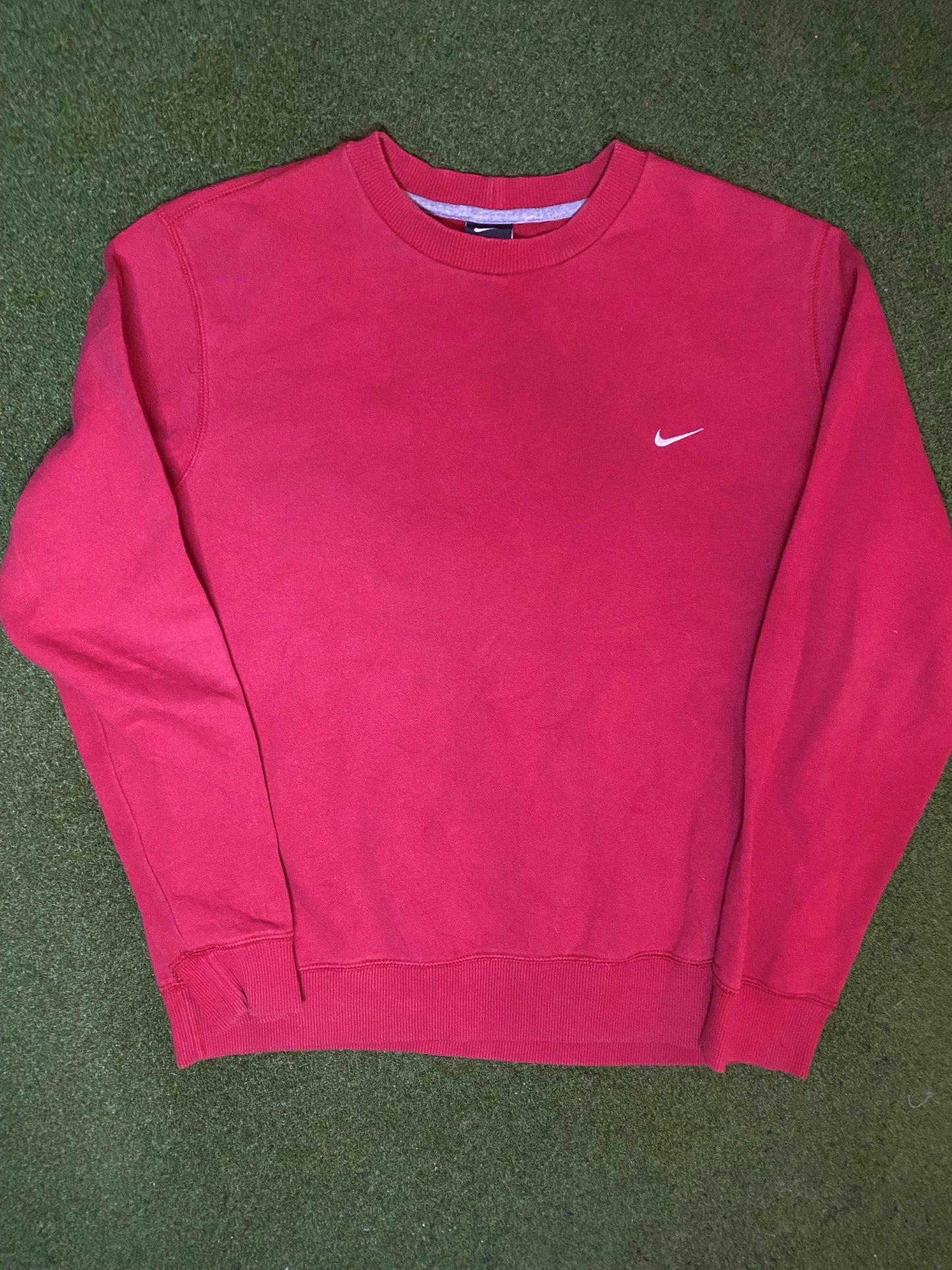 00s Nike - Small Logo - Vintage Nike Crewneck Sweatshirt (Large)