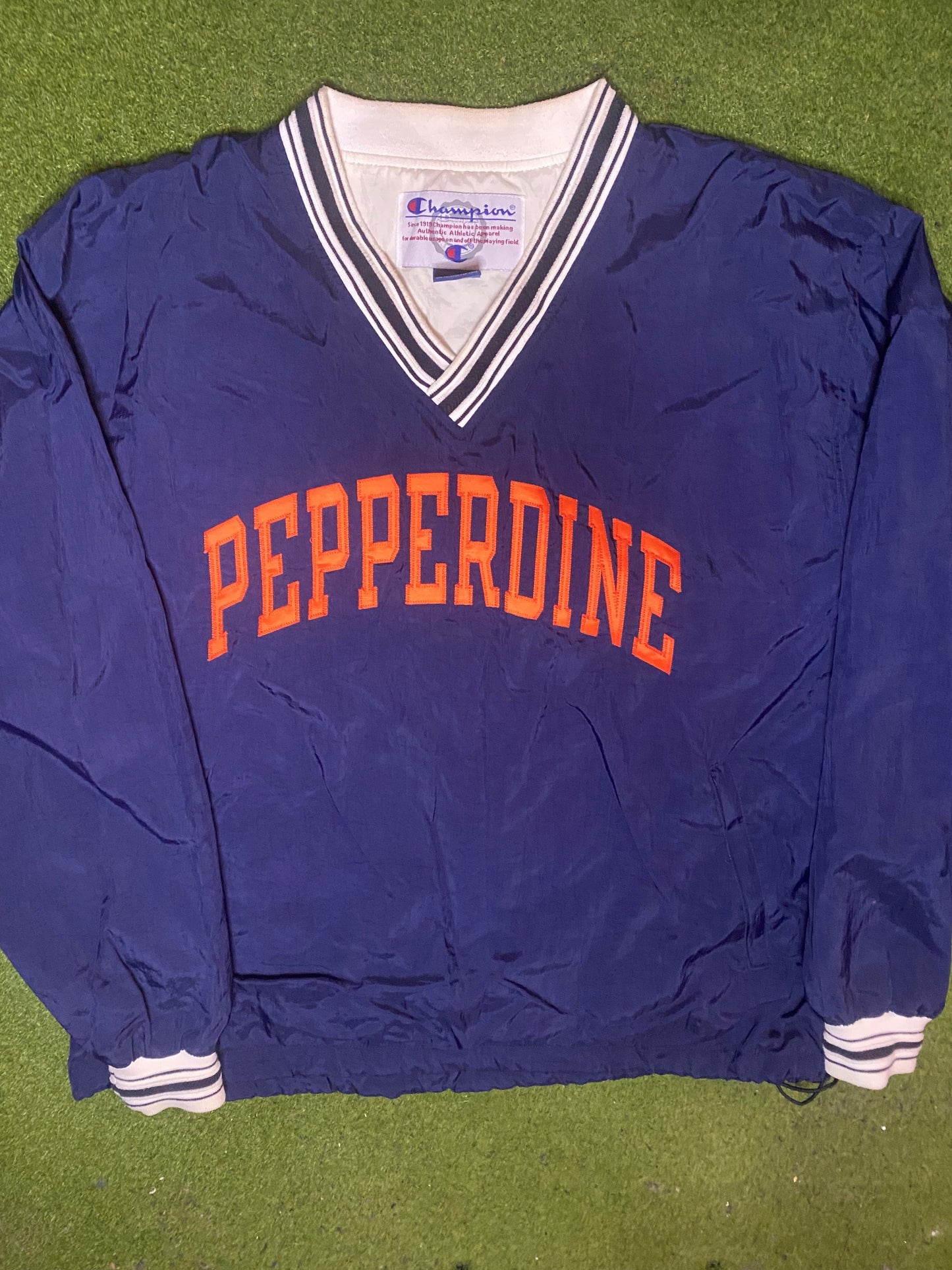 00s Pepperdine Waves - Vintage College Pullover (Large)