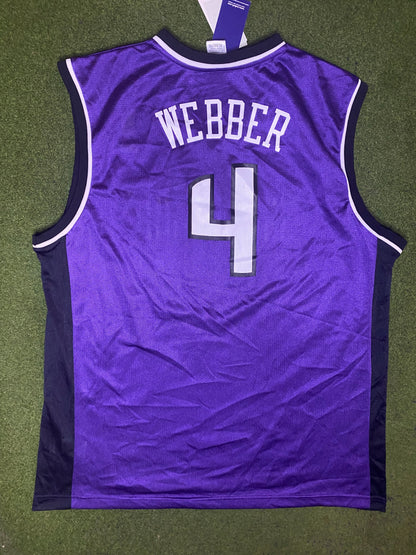 00s Sacramento Kings - Chris Webber #4 - Reebok NWT - Vintage NBA Jersey (XL) 