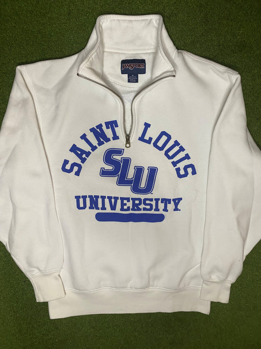 00s St. Louis Billikens - Vintage College 3/4 Zip (Medium)