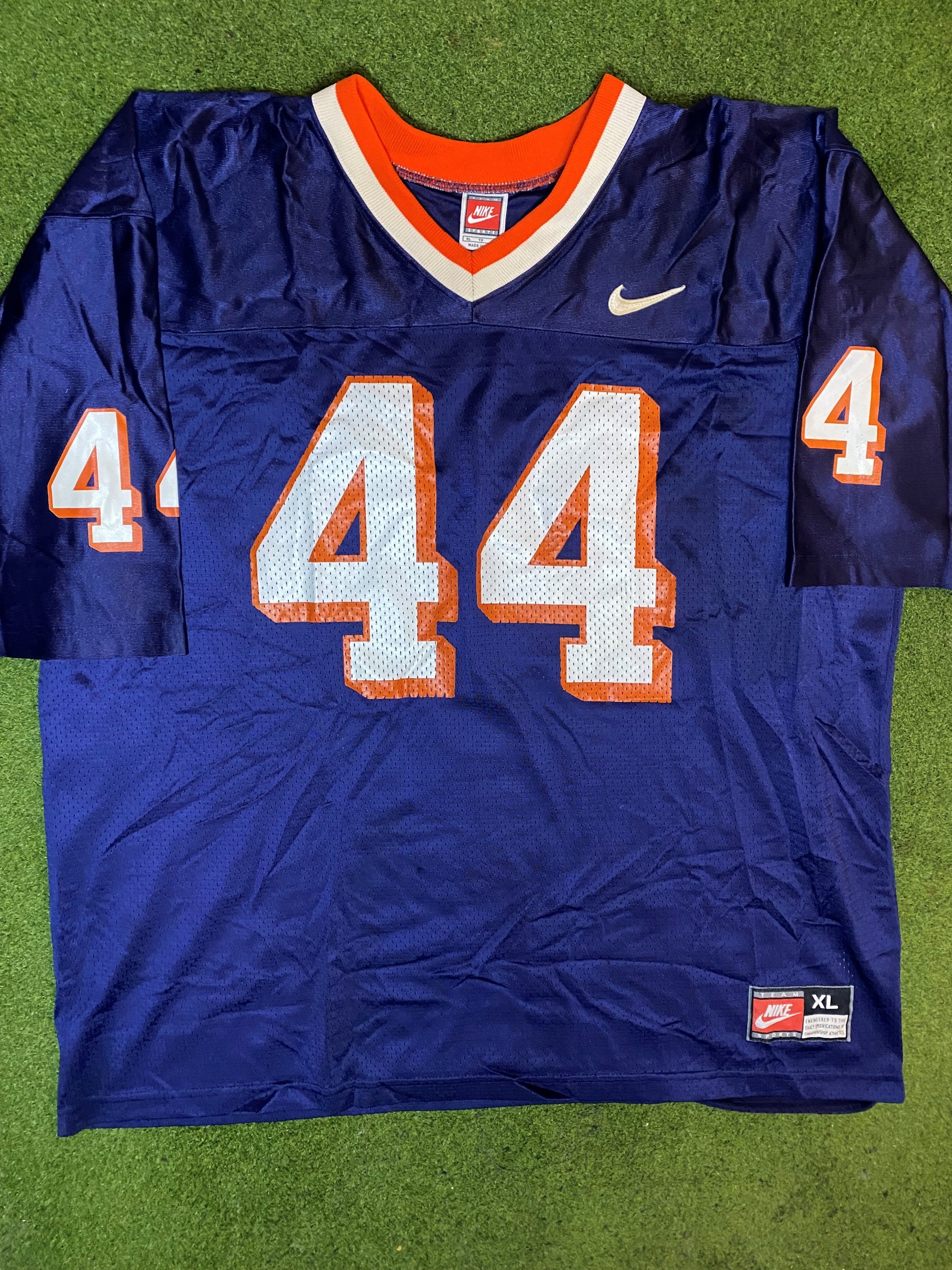 00s Syracuse Orangemen - Nike #44 - Vintage College Football Jersey (XL)