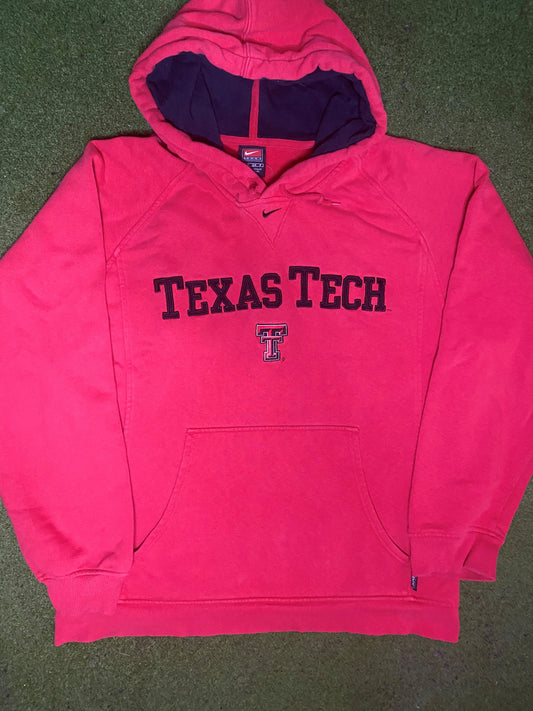 00s Texas Tech Red Raiders - Nike - Vintage College Hoodie (Small)