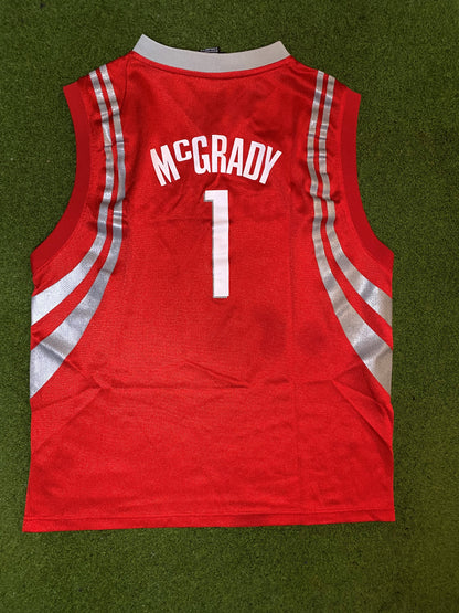 00s Houston Rockets - Tracy McGrady #1 - Adidas - Vintage NBA Jersey (Youth XL) 