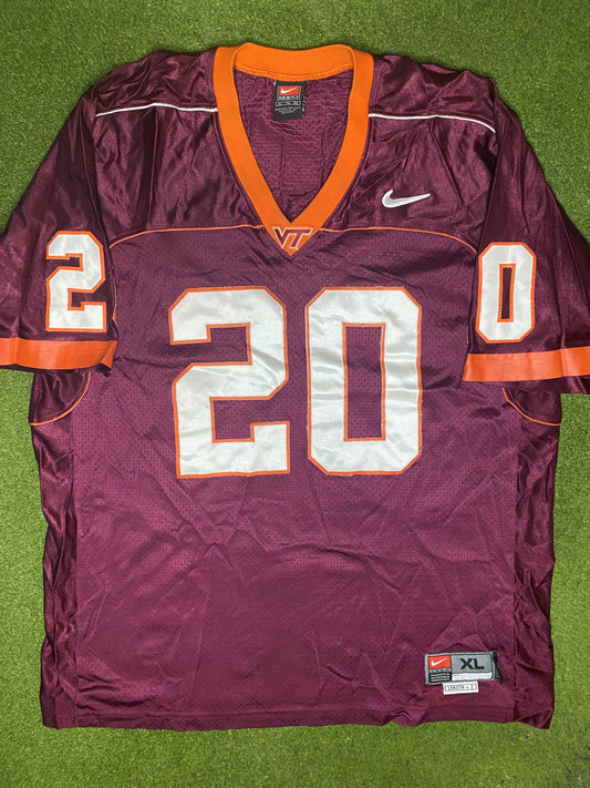 00s Virginia Tech Hokies - Authentic Stitched - Vintage College Football Jersey (XL) - Gametime Vintage
