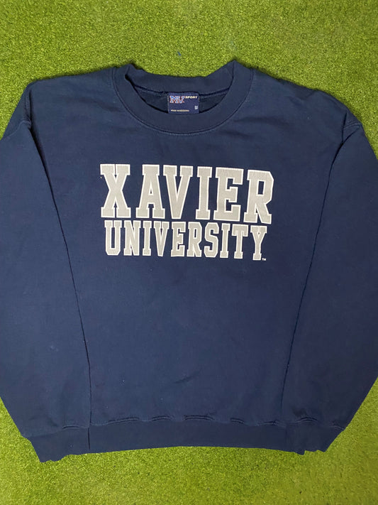 00s Xavier Musketeers - Vintage University Sweatshirt (Medium)