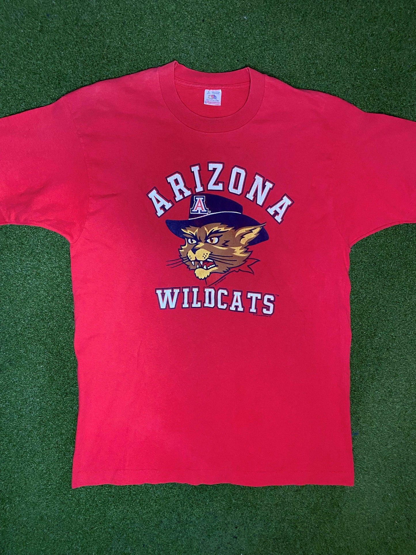 1992 Arizona Wildcats - Vintage College Tee Shirt (Large)