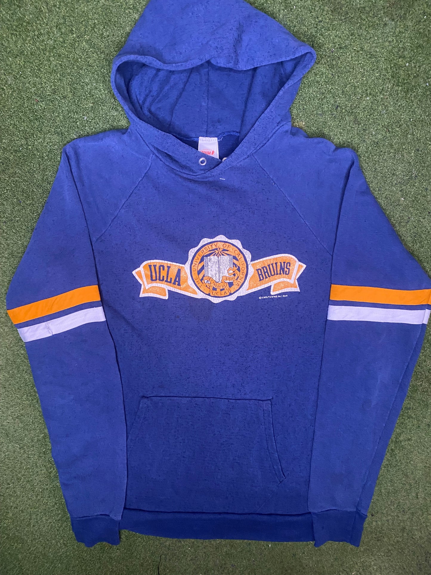 1984 UCLA Bruins - Vintage College Hoodie (Large)