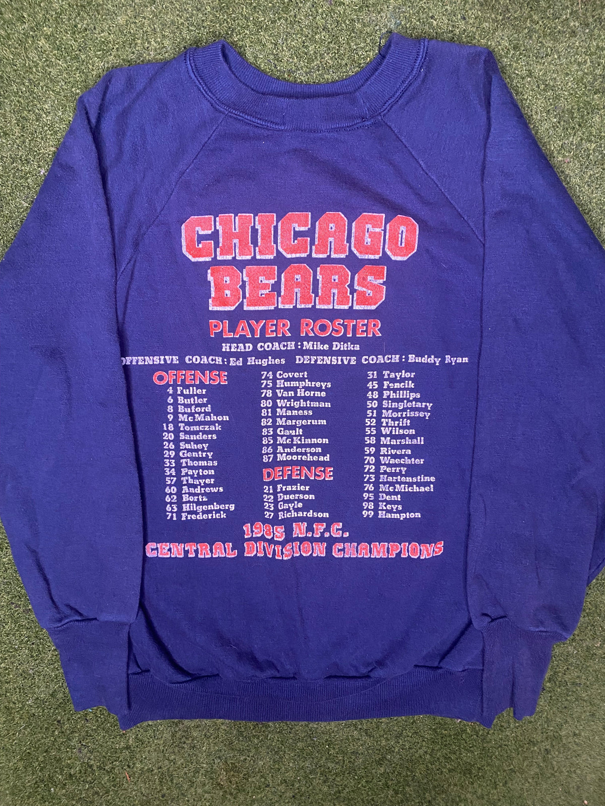 1985 Chicago Bears - Super Bowl Bound - Vintage NFL Sweatshirt (Medium)