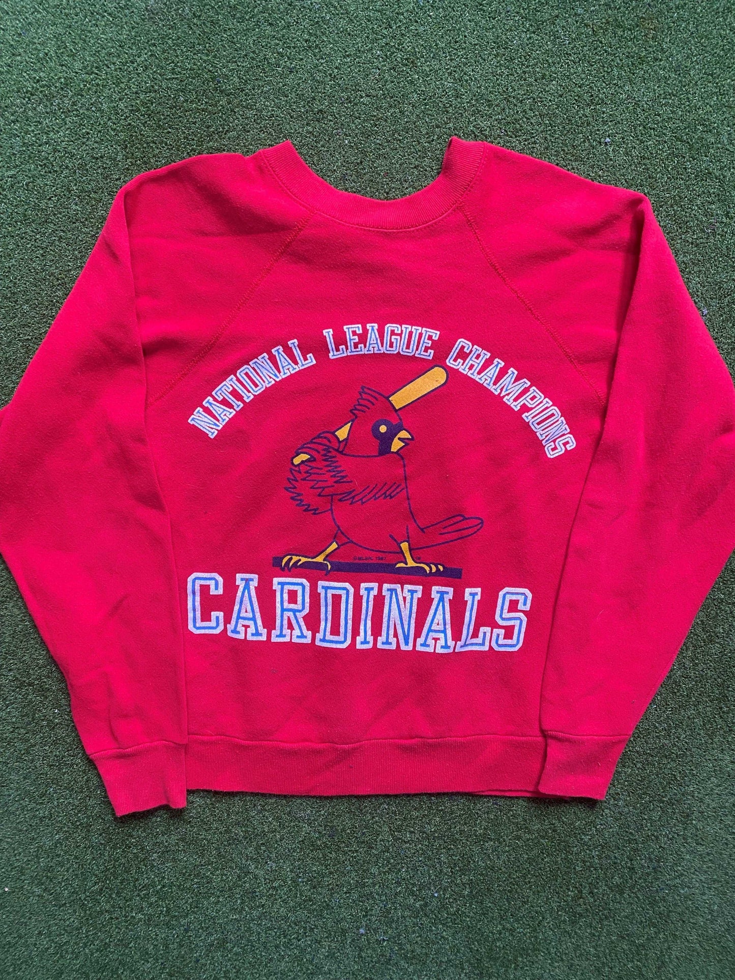 1987 St. Louis Cardinals - NL Champions - Vintage MLB Crewneck Sweatshirt (Small)