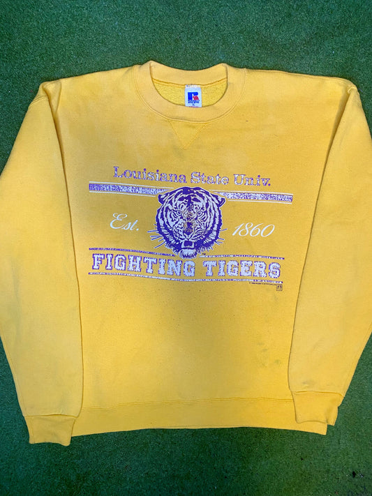 1988 LSU Tigers - Vintage College Crewneck Sweatshirt (XL)