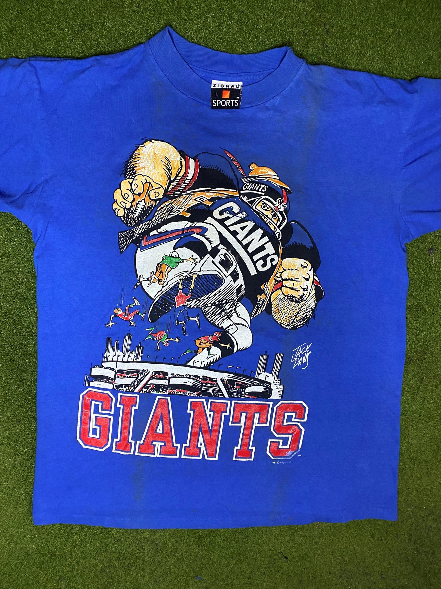 1988 New York Giants - Vintage NFL T-Shirt (Large) 