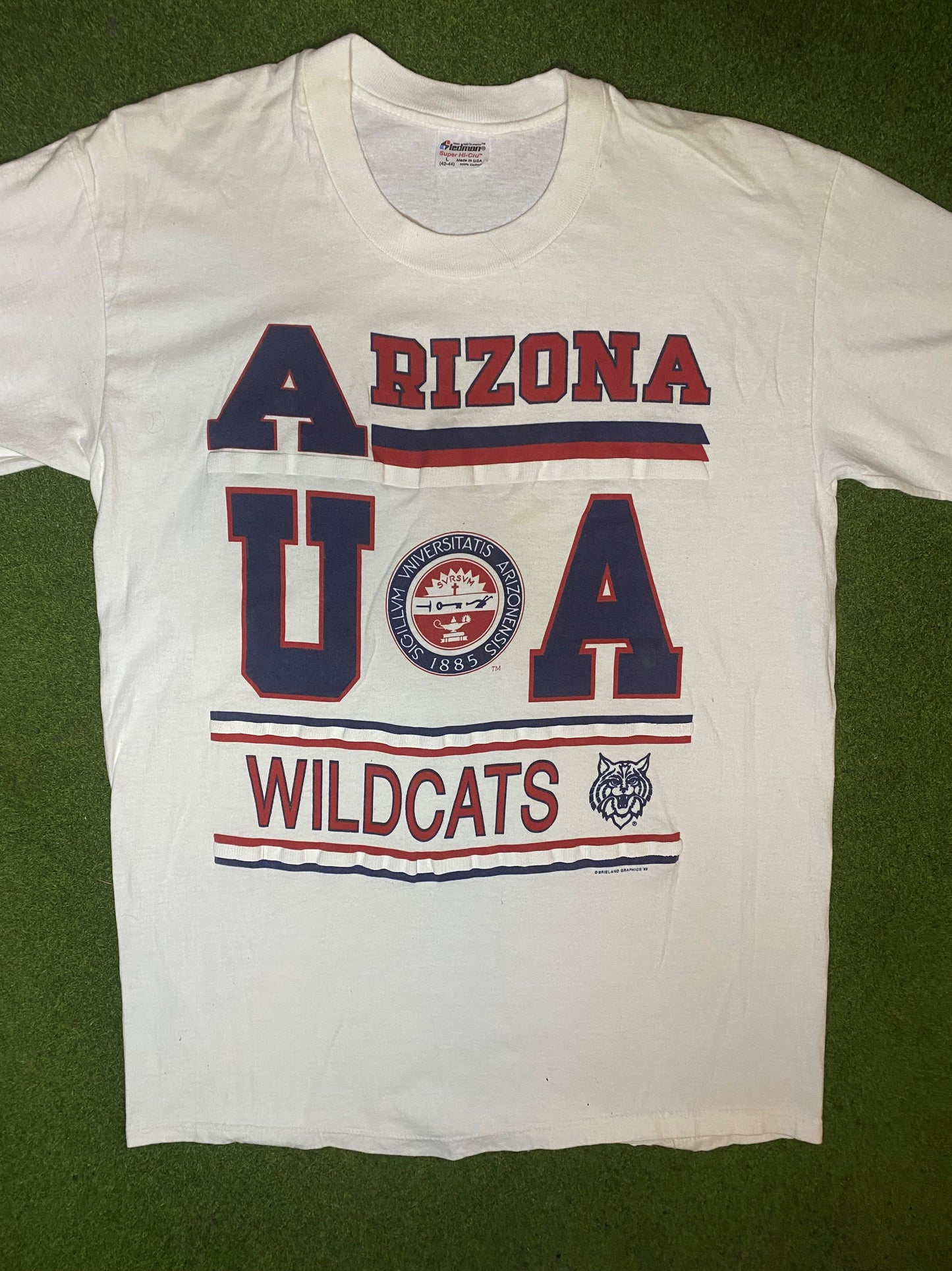 1989 Arizona Wildcats - Vintage University T-Shirt (Large) Gametime Vintage