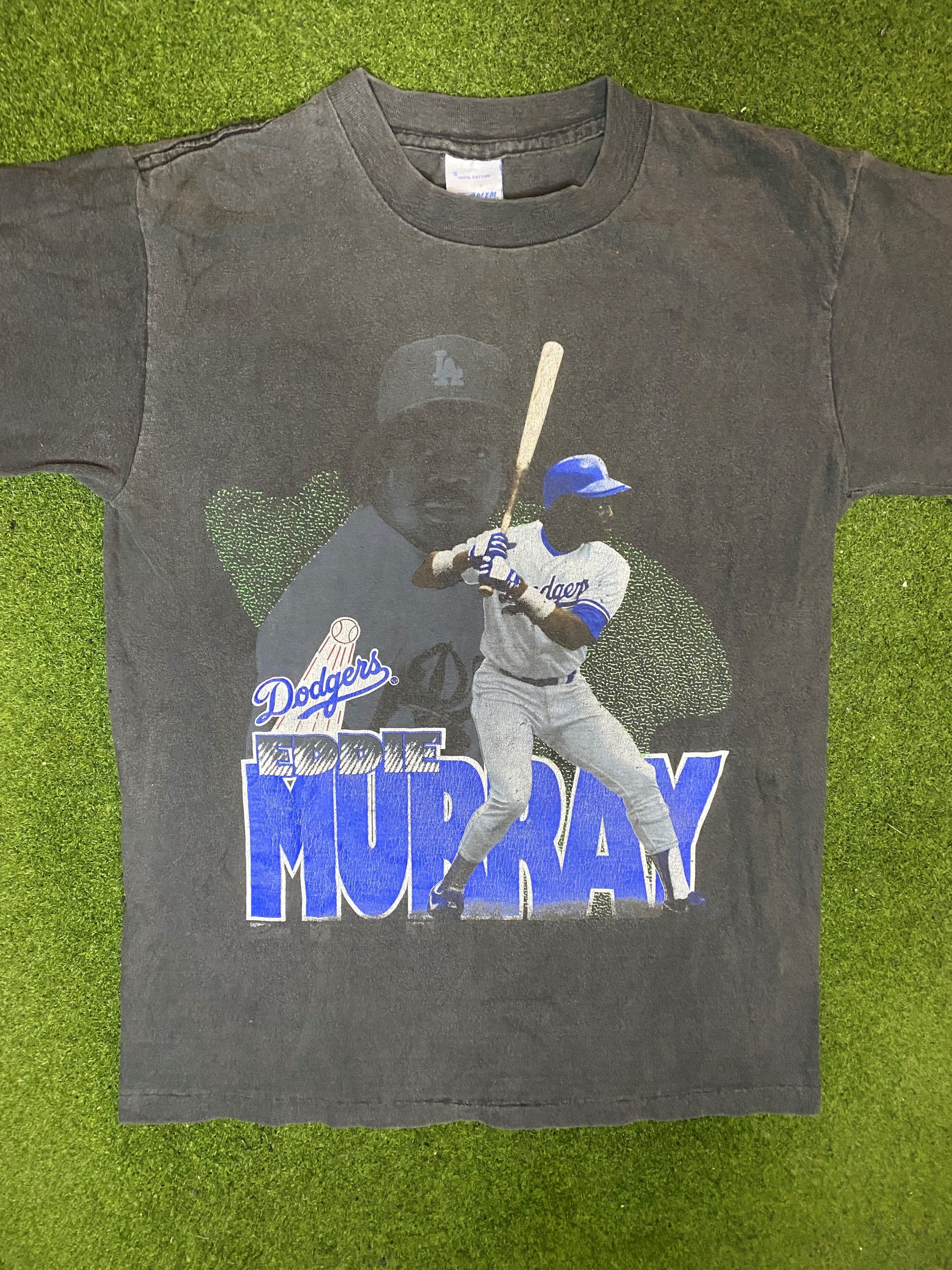 1989 Los Angeles Dodgers - Eddie Murray - Vintage MLB Player T-Shirt (Small) 