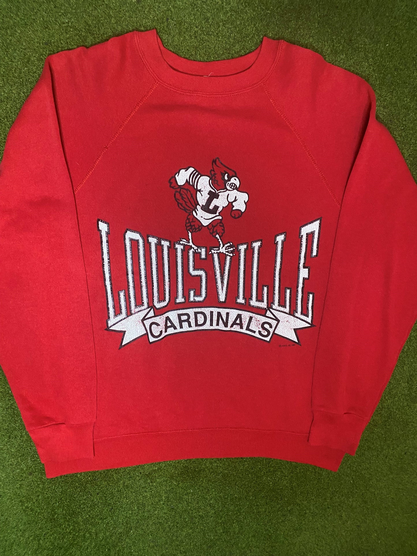 1989 Louisville Cardinals - Vintage College Sweatshirt (Medium)